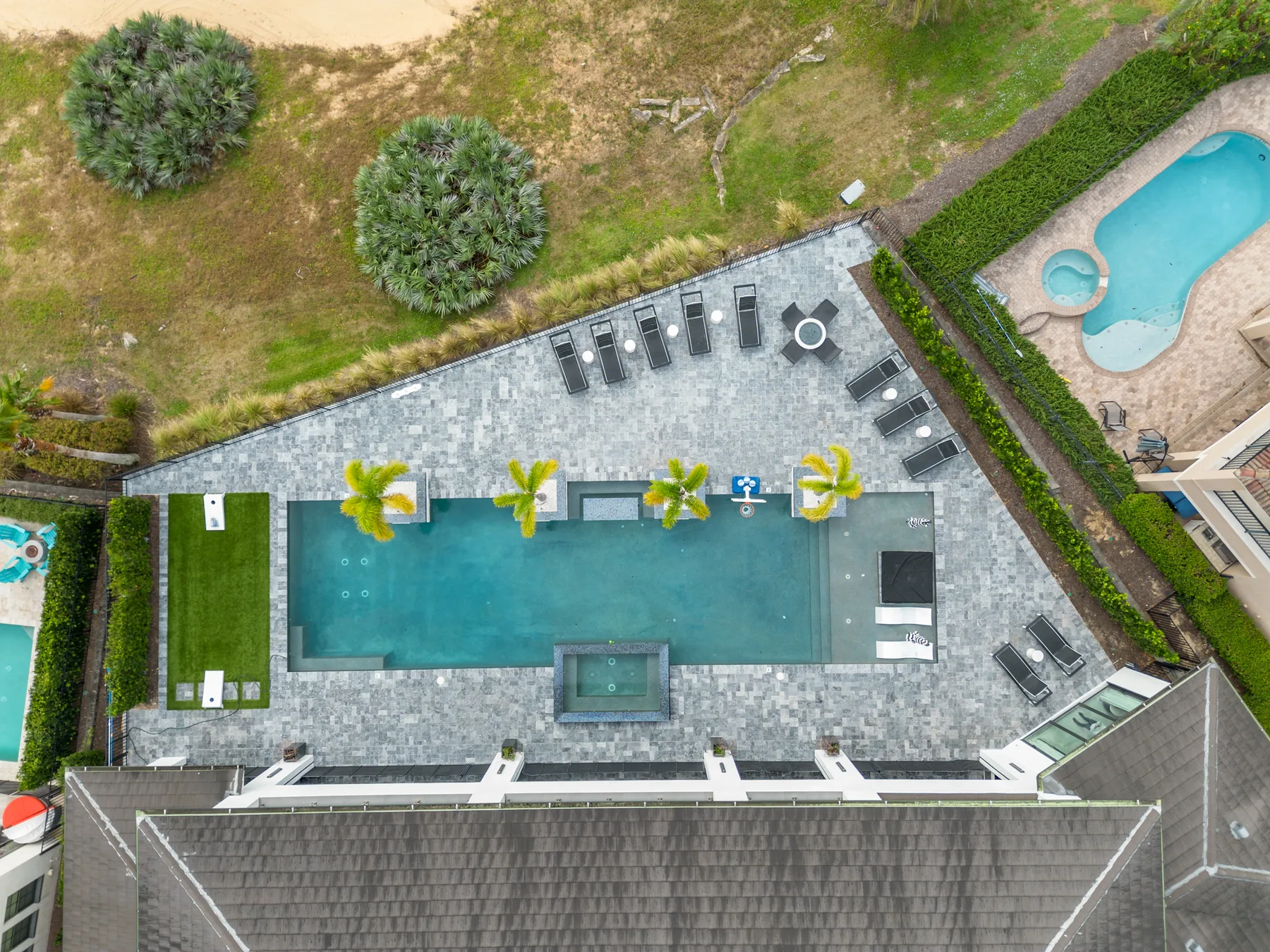 Premier real estate media package - professionally photographed luxury aerial pool view by REMIX Real Estate Media 9, Orlando Florida listing photographer