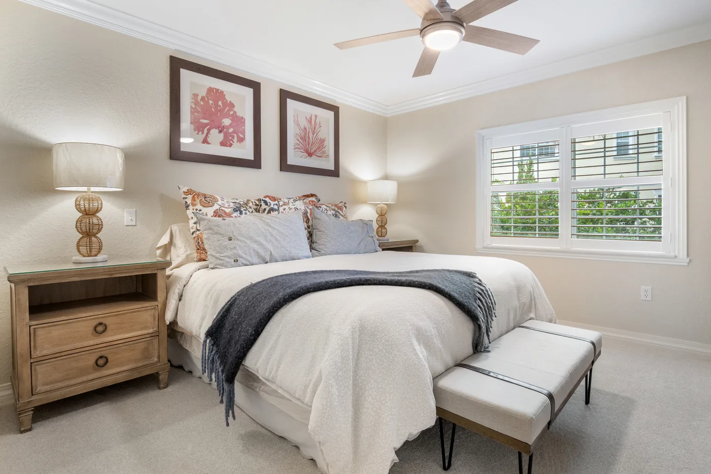 Vacation rental bedroom photography by REMIX