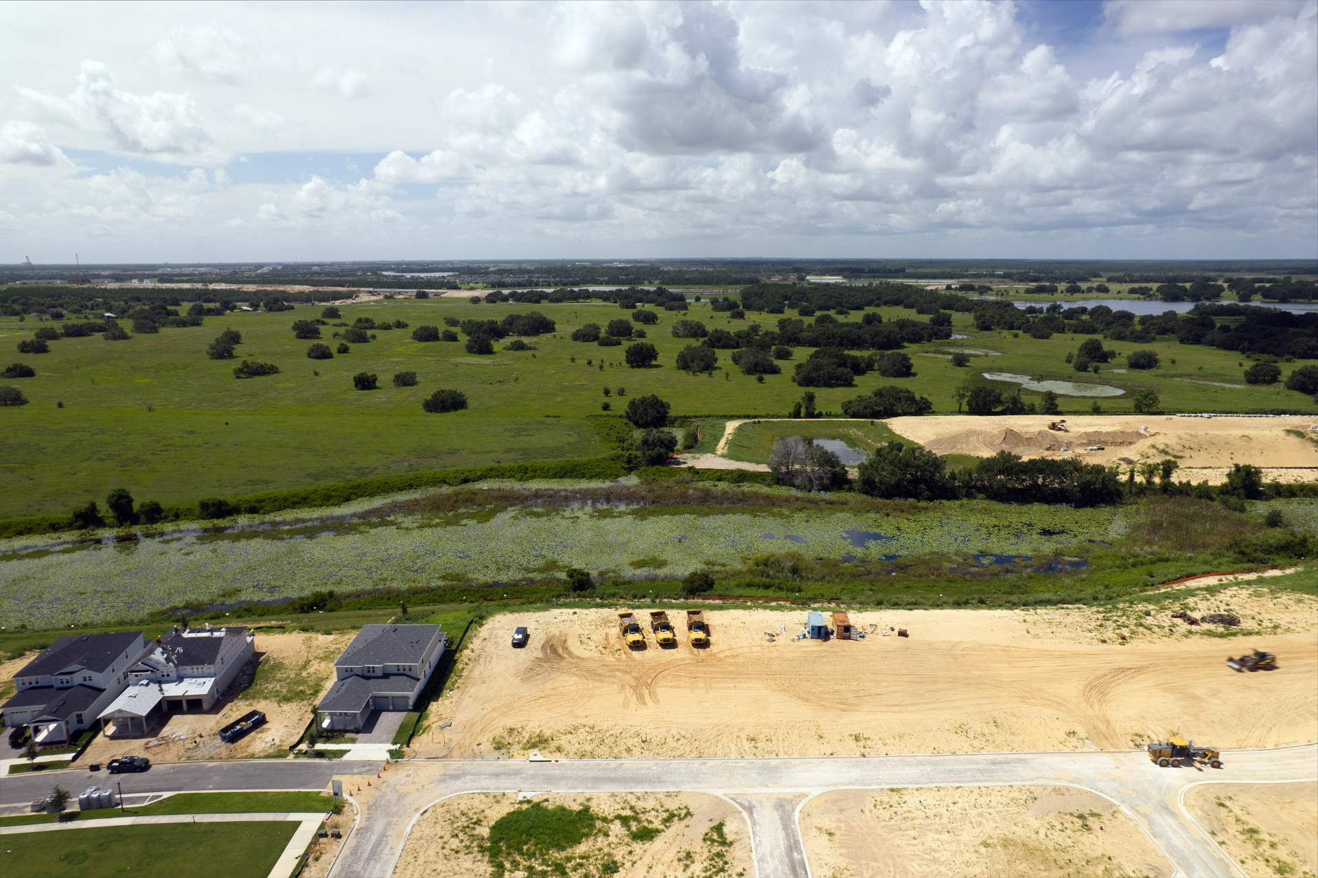 Construction progress aerial photography Central Florida by REMIX
