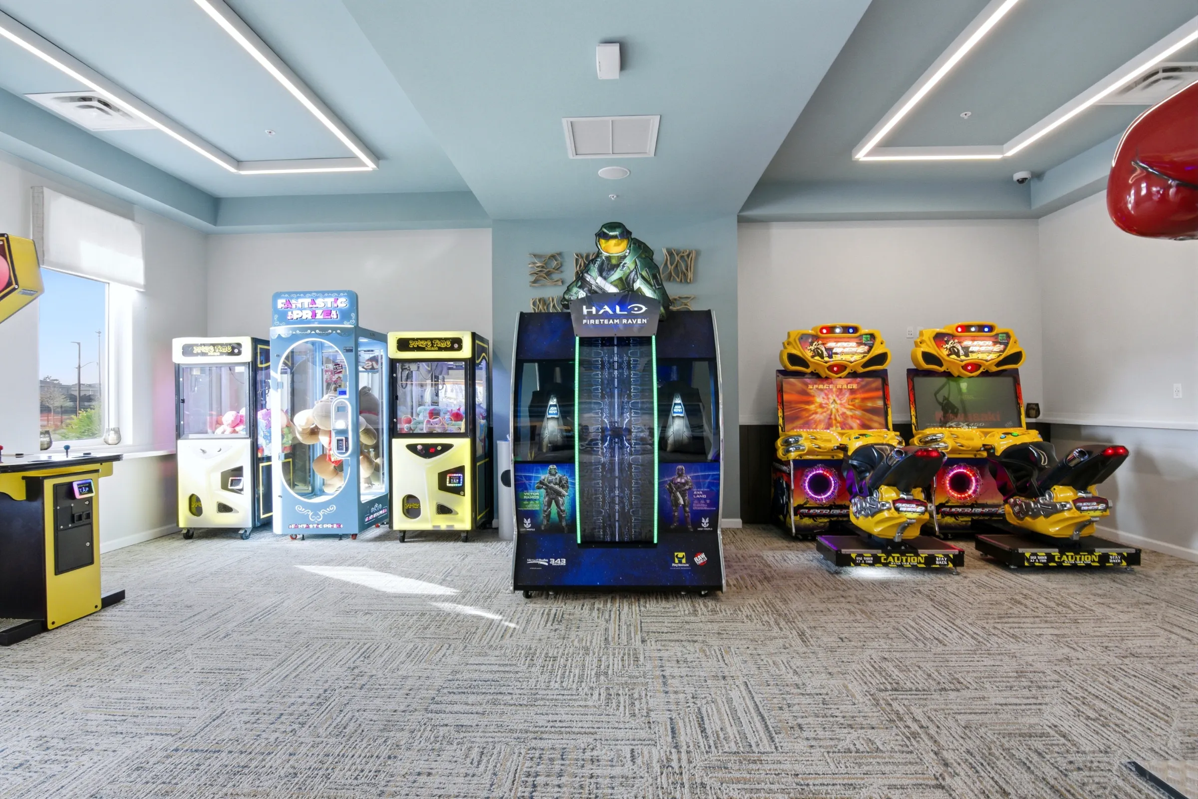 Vacation rental arcade game room photography by REMIX
