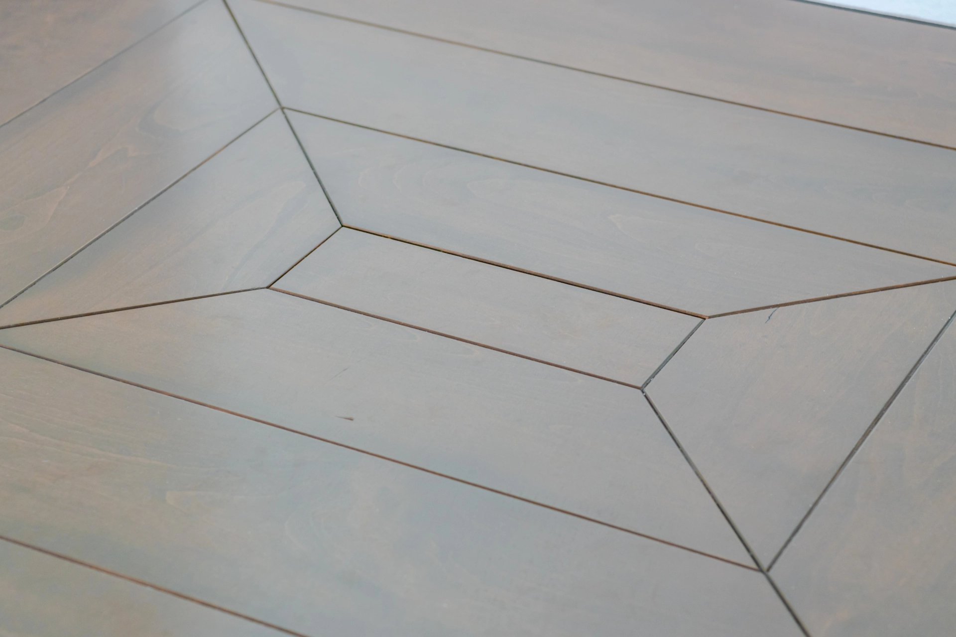 Architectural detail photography - custom geometric wood flooring