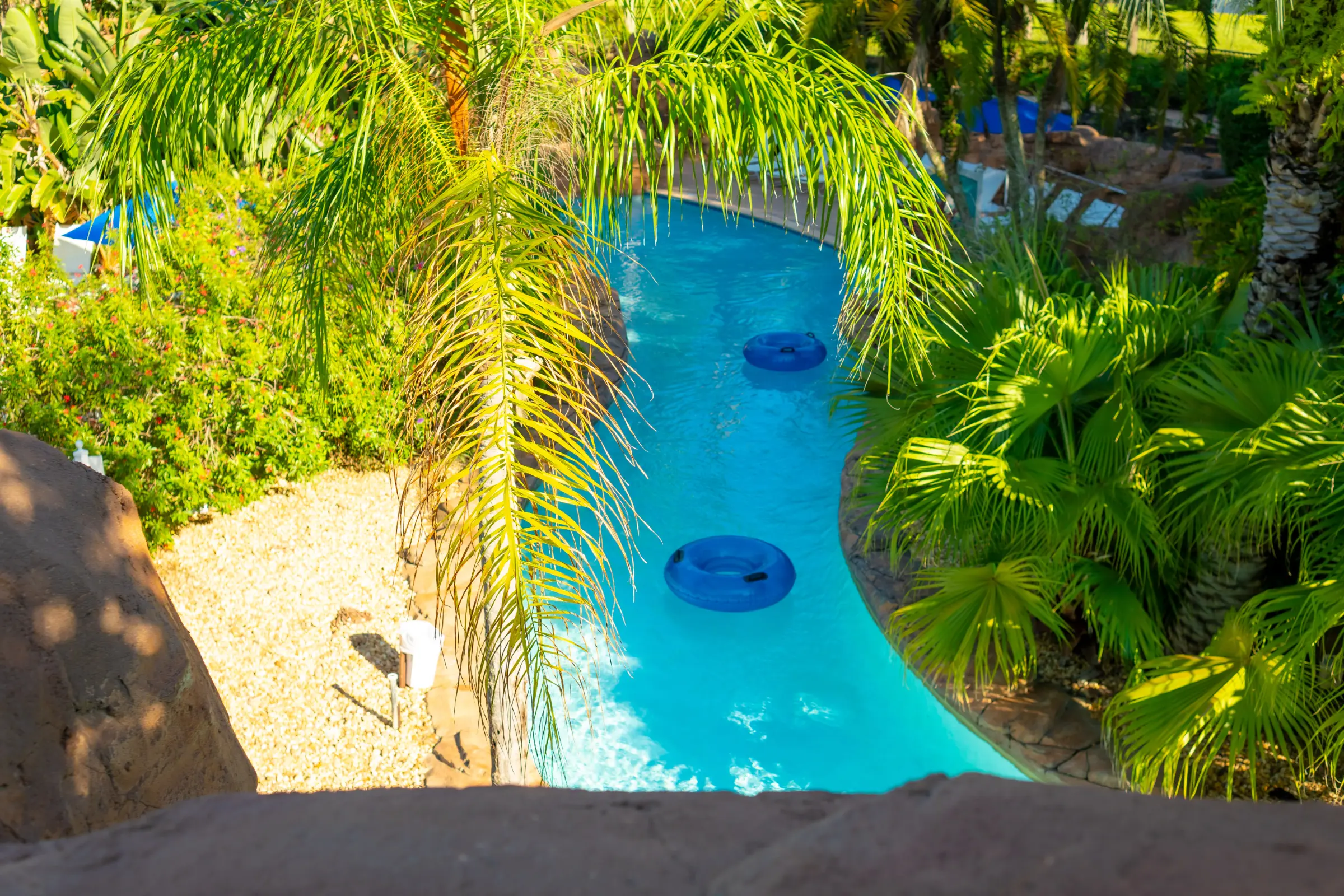 Resort lazy river vacation rental photography by REMIX